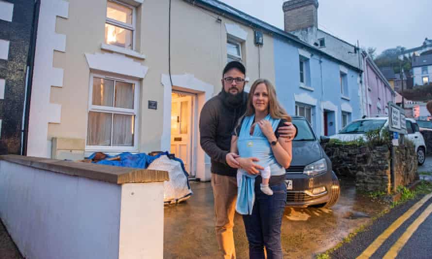 Jared and Michelle Brock with their newborn baby received an eviction notice.
