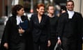 One Nation leader Pauline Hanson arrives at the federal court in Sydney.