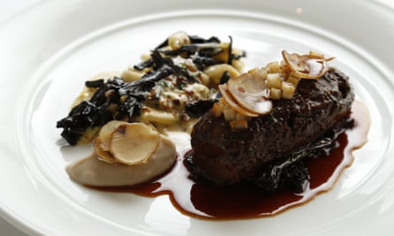 ‘Long-cooked to unctuous’: daube of veal.