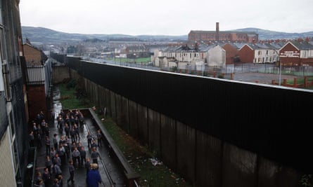 40 years on, Belfast’s landscape is still scarred by the so-called ‘peace walls’.