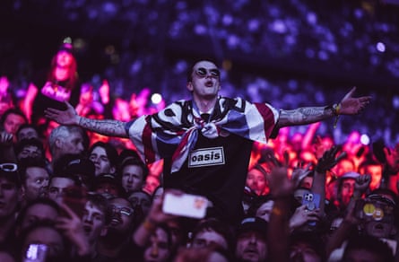 ‘It was noticeable how many in the Melbourne crowd looked to be in their 20s and 30s, the fans who never got the chance to see Oasis the first time around.’