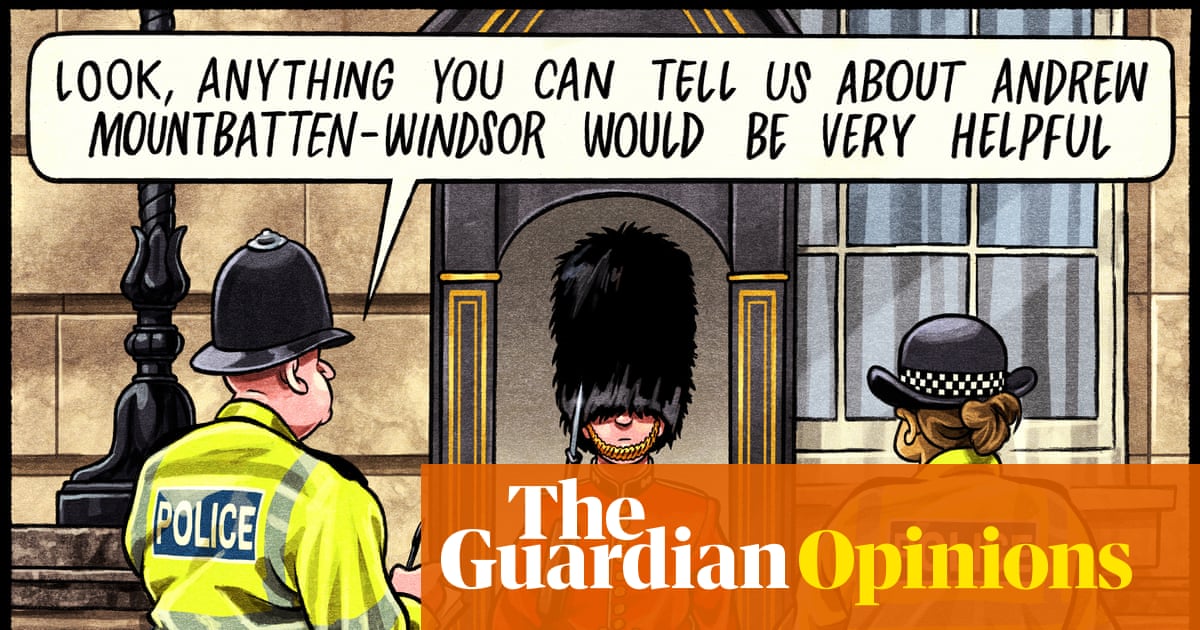 Ben Jennings on the arrest of Andrew Mountbatten-Windsor – cartoon