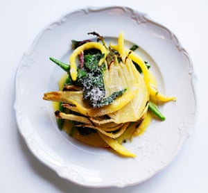 Nigel Slater’s spinach, fennel and parmesan.