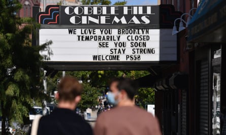 A shuttered cinema in Brooklyn