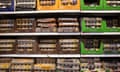 Coles supermarket egg shelf