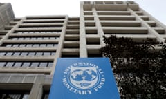 The International Monetary Fund (IMF) headquarters building in Washington.