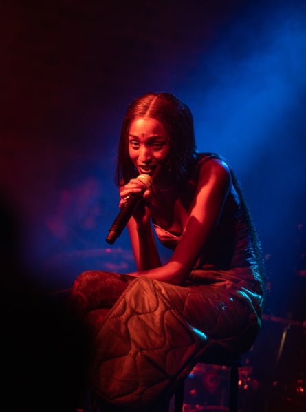 Marie-Pierra Kakoma on stage in London.