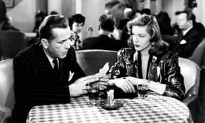 Humphrey Bogart and Lauren Bacall in The Big Sleep.