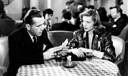 Humphrey Bogart and Lauren Bacall in The Big Sleep.