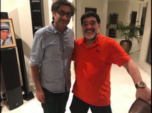 Asif Kapadia with Maradona.