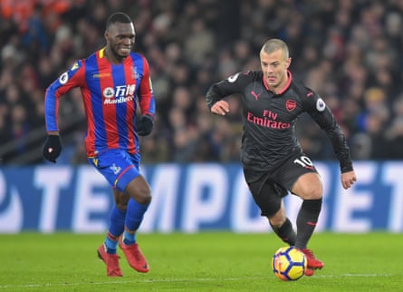 Jack Wilshere was quick in the tackle during Arsenal’s win at Crystal Palace and drover forward from midfield.