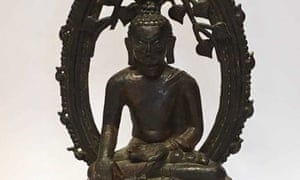 Detail of the bronze Buddha