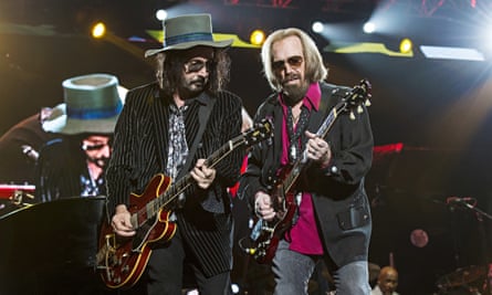Mike Campbell, left, and Tom Petty in 2017.