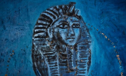 One of the many murals Ron Gittins created in his flat