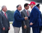 Trump rallies in Georgia as new White House press secretary is fired after five days on the job - live