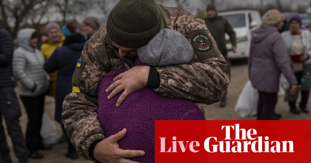 Russia-Ukraine war live news: race to restore power and water in Kherson; murdered civilians found Zelenskiy says – The Guardian