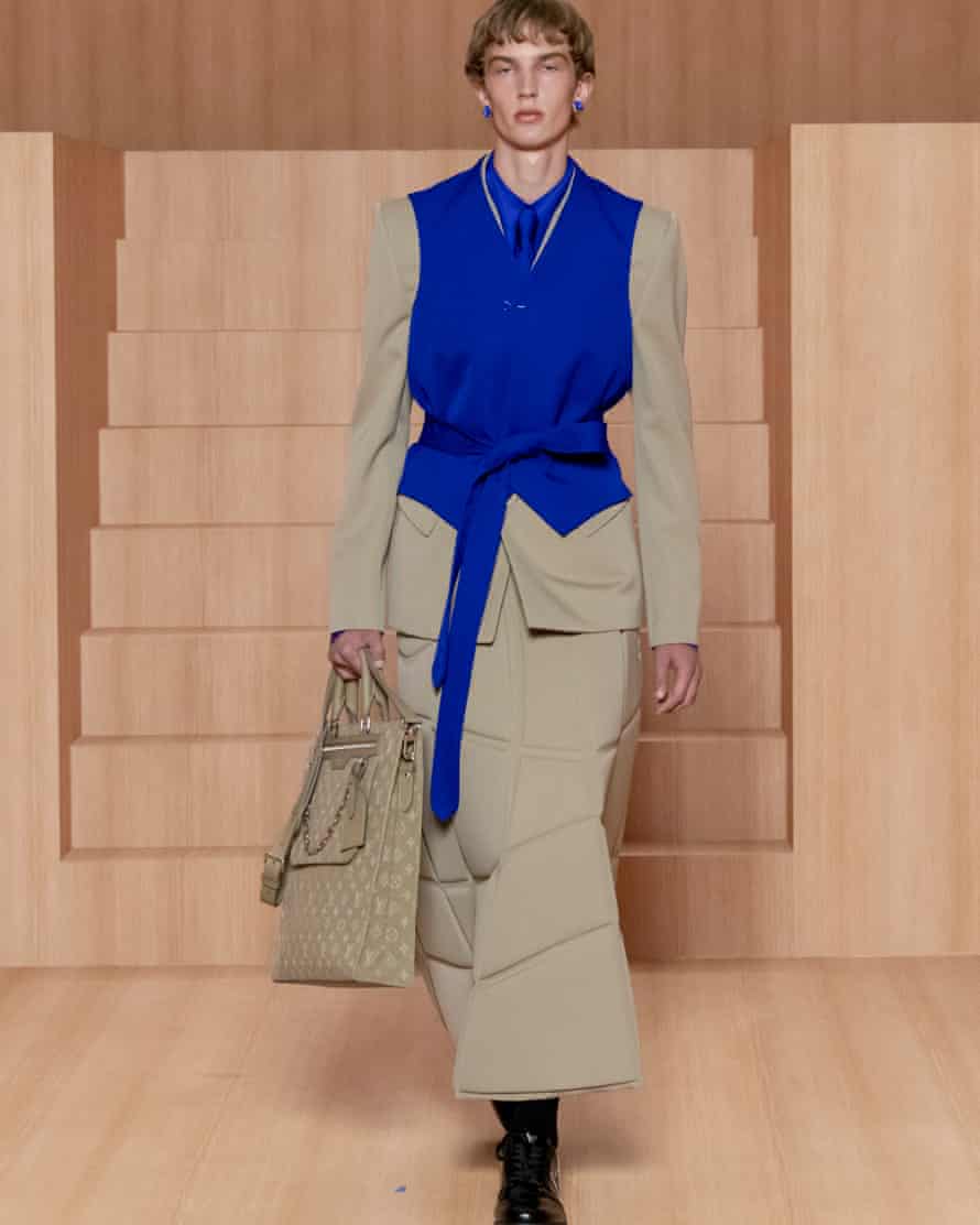 Walking the runway in Paris.