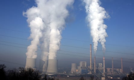 Steam rises from a coal-fired thermal power plant in Tuzla, Bosnia and Herzegovina.