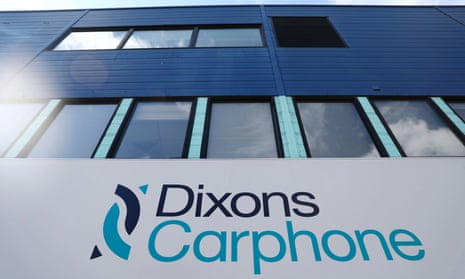 Dixons Carphone shop sign