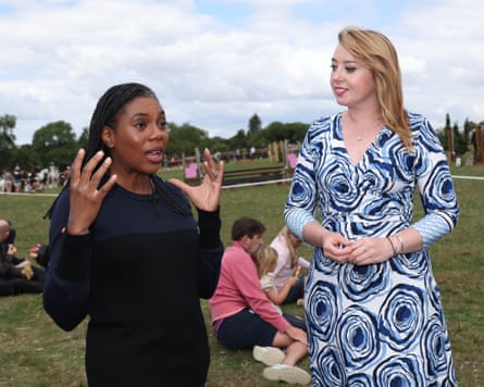 Kemi Badenoch, left, pinch Sarah Bool successful Northamptonshire.