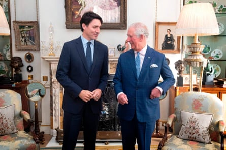 King Charles and Canada’s Prime Minister Justin Trudeau in London, 2019.