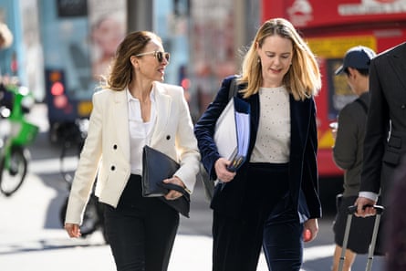 Counsel assisting Peggy Dwyer (left) and counsel assisting Juliet Curtin arrive at the Icac hearings in Sydney on Thursday.