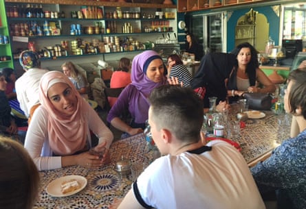 The conversations start at Muslim speed-dating in Moroccan Deli-cacy, in Brunswick East.
