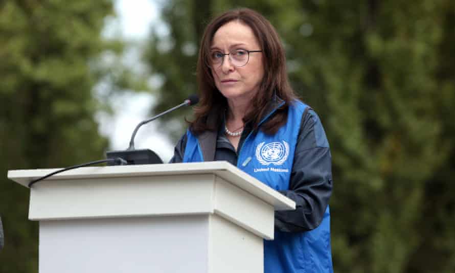 United Nations resident coordinator in Ukraine Osnat Lubrani in Kyiv, Ukraine, in 2020.