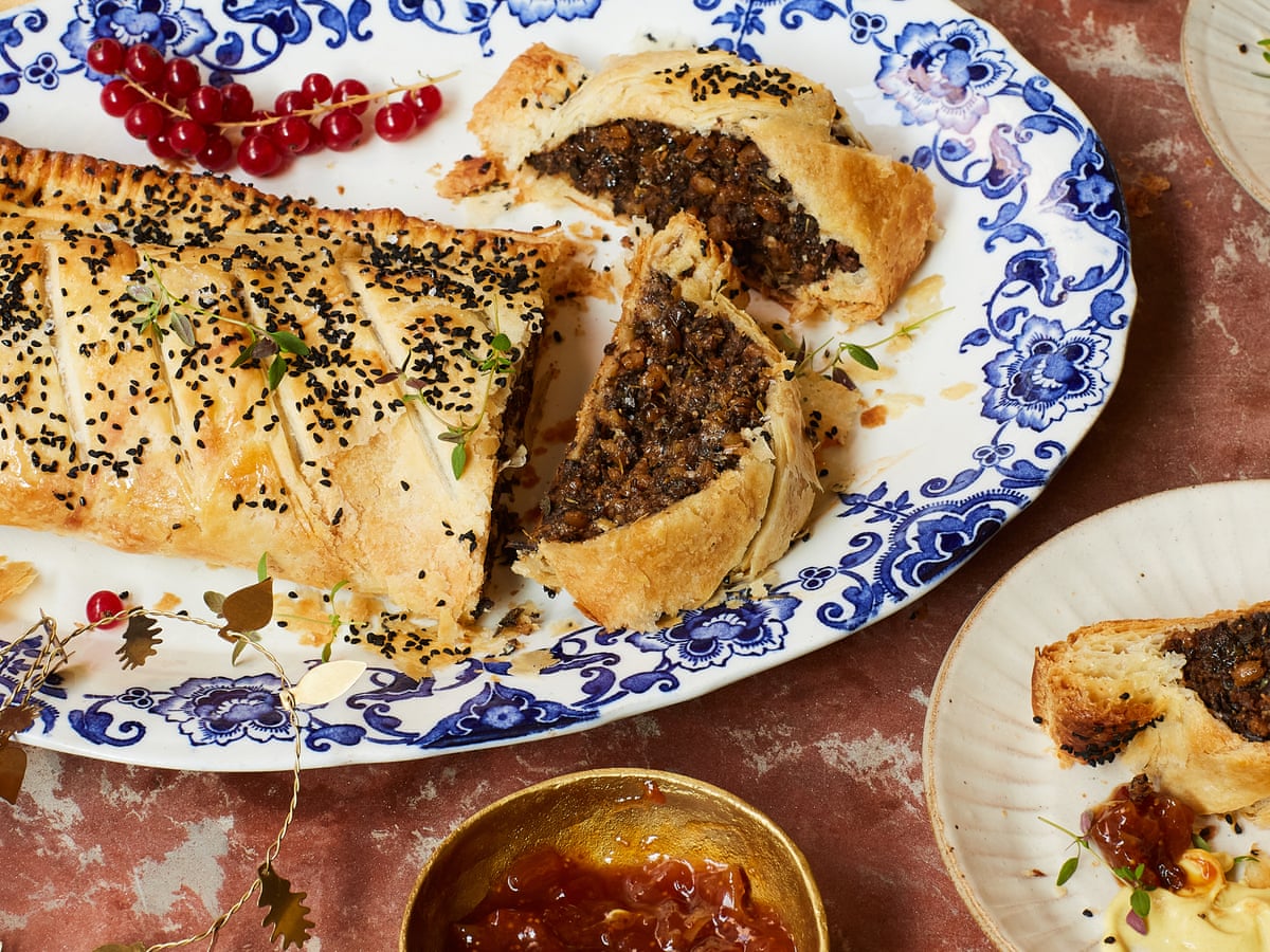 Meera Sodha's vegan recipe for a giant mushroom and pearl barley