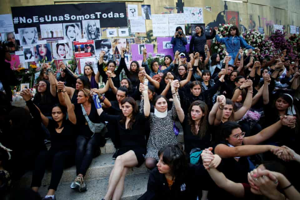 Protest against gender violence and femicides in Mexico City. Two horrific femicides sparked street protests and catapulted gender violence to the top of Mexico’s political agenda.