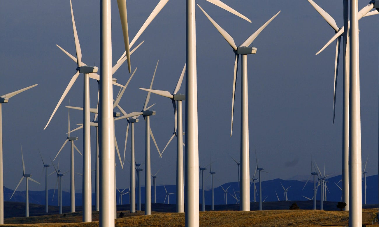 Wind turbines in Wyoming.