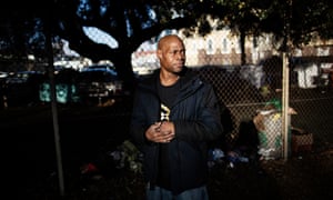 Eric Clark, 51, describes life in one of the sheds in Oakland: ‘I’m worse off. I never should’ve moved to that place.’