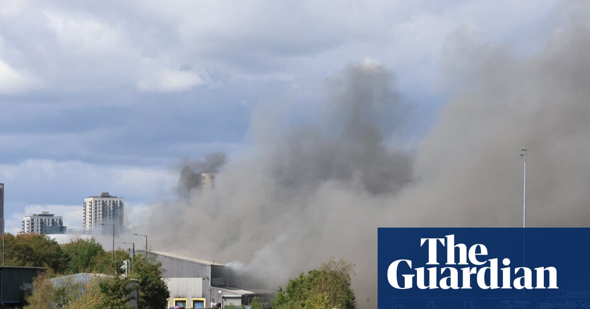 Large fire near Wembley Stadium disrupts tube and rail services