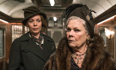 Dench with Olivia Colman in Murder on the Orient Express.