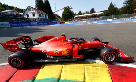 Charles Leclerc On Belgian F1 Gp Pole In Ferrari Lockout With Vettel Formula One 2019 The Guardian