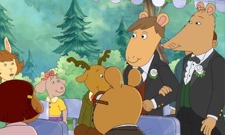 Mr Ratburn and Patrick get married in Arthur. 