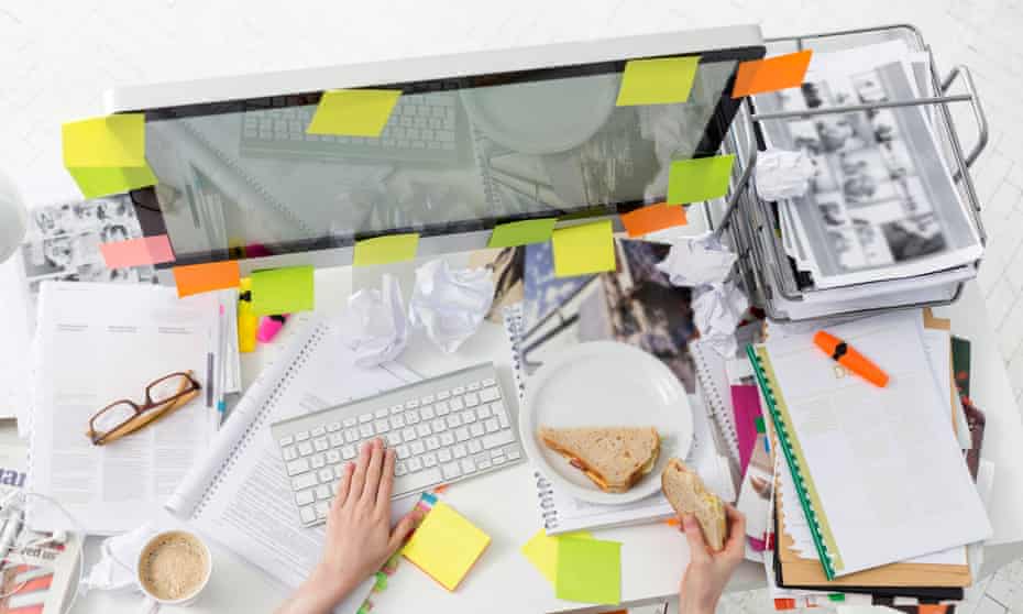 Messy desk? A 2013 study by the University of Minnesota found disorderly environments inspire breaking free of tradition.