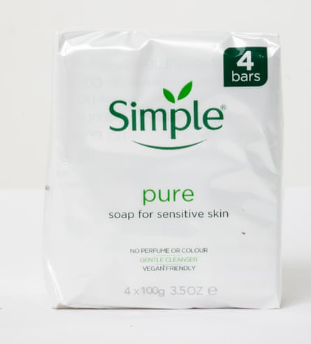 A packet of Simple soap.