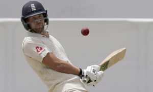 Dawid Malan avoids a ball from Australia’s Pat Cummins during the final day of the Ashes Test match in Perth.
