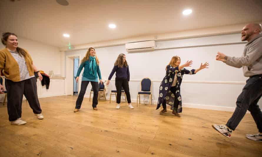 ‘Yes, and’ ... Morwenna Ferrier warming up with The Free Association.