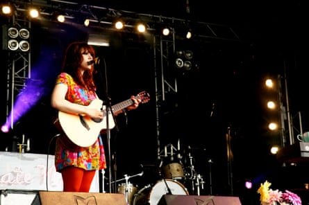Kate Nash at Glastonbury in 2007.