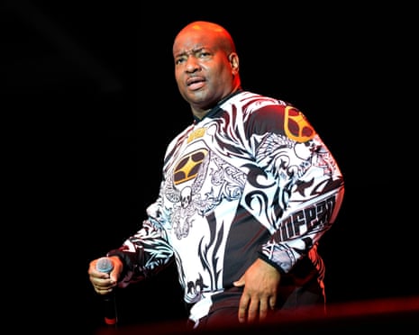 Young MC performs during the “I Love The 90’s” tour in August 2022 at RiverEdge Park in Aurora, Ill.