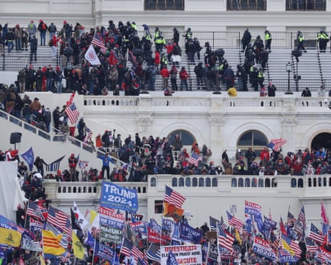 Pro-Trump protesters occupy the US Capitol.