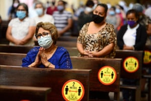 Ash Wednesday mass at Tegucigalpa Cathedral in Honduras