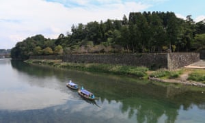 Boats on Kuma River, Hitoyoshi, Kumamoto,