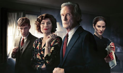 Luke Treadaway, Anna Chancellor, Bill Nighy and Morven Christie in Ordeal By Innocence.