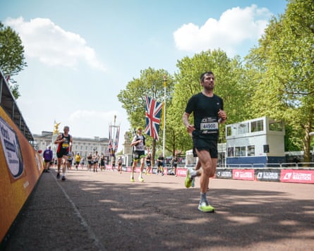 Charlie Allenby running the London Marathon