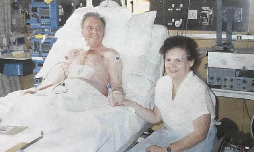Ted Warner after heart transplant in 1990.