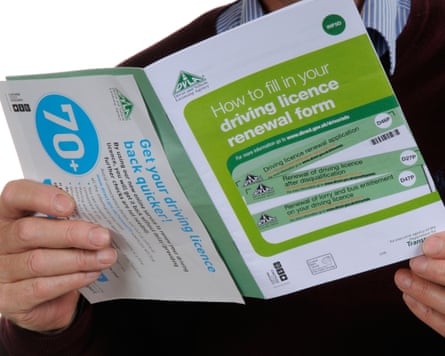 a licence renewal form and booklet
