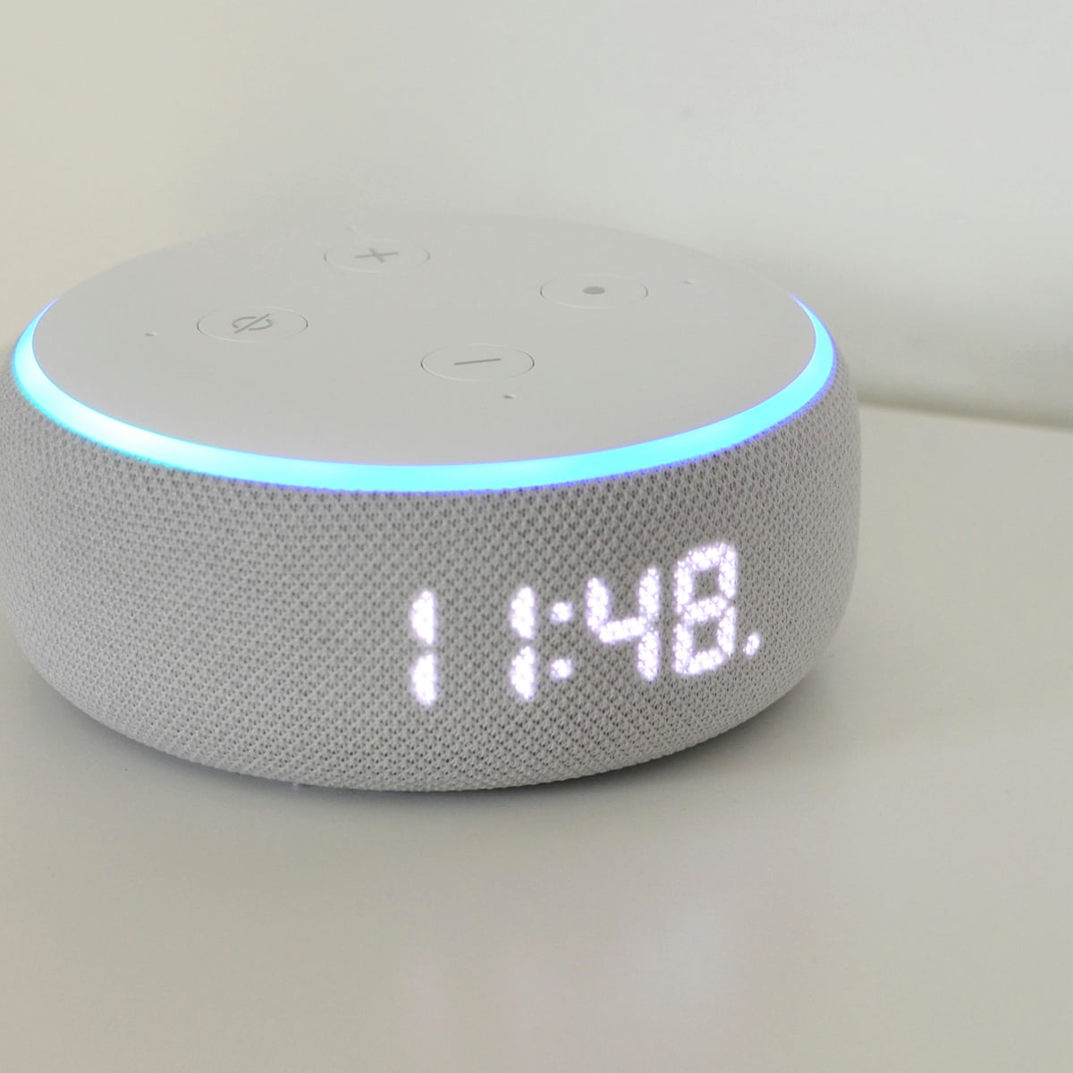 Echo Dot With Clock Amazon S Cheap Alexa Alarm Clock Replacement